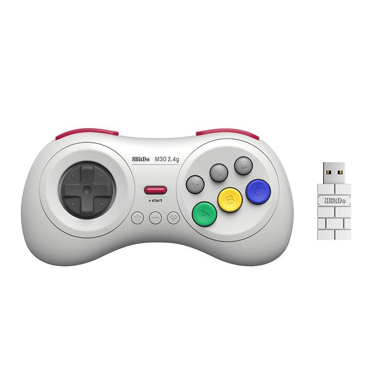 8BitDo M30 2.4G Controller for Sega Genesis Mini & Mega Drive Mini - Gamepad for Modern and Retro Gaming Setups