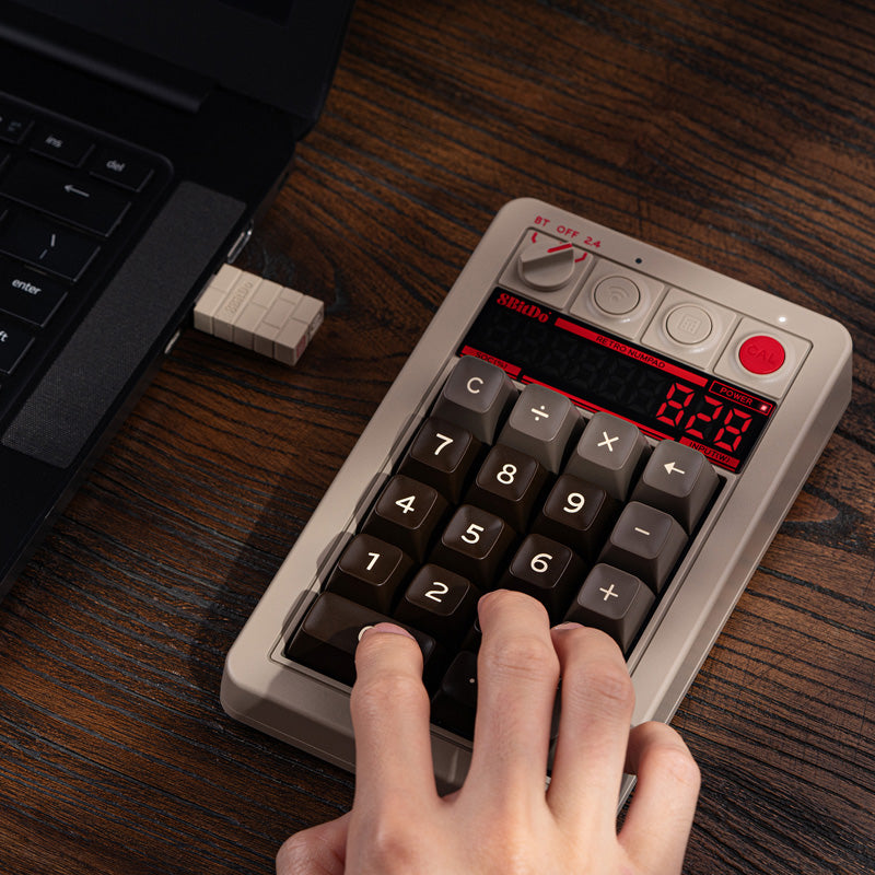8BitDo Retro 18 Mechanical Numpad - Mechanical Keyboard Design for Modern Setups
