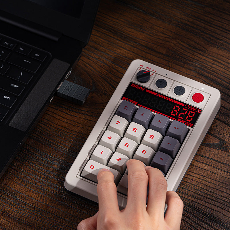 8BitDo Retro 18 Mechanical Numpad - Mechanical Keyboard Design for Modern Setups