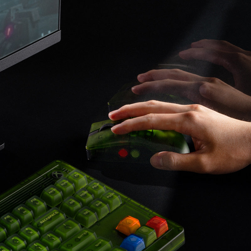 8BitDo Retro R8 Mouse - Xbox Edition - Desktop Mouse Collection with Distinctive Styling