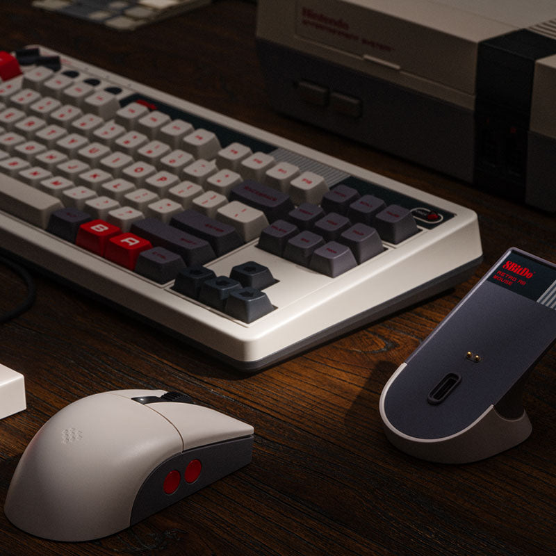 8BitDo Retro R8 Mouse - N Edition - Desktop Mouse Collection with Distinctive Styling