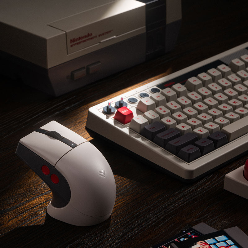 8BitDo Retro R8 Mouse - N Edition - Desktop Mouse Collection with Distinctive Styling