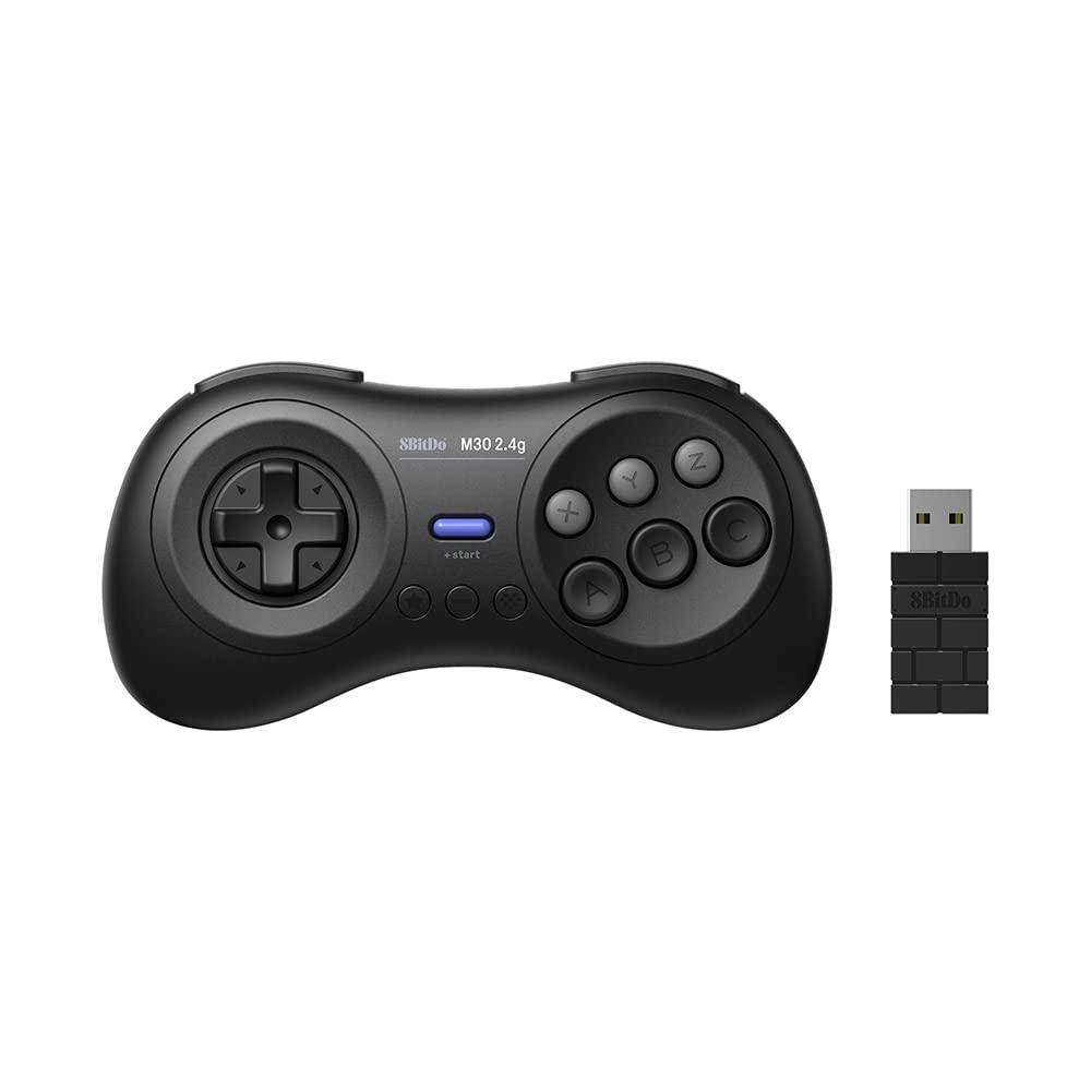 8BitDo M30 2.4G Controller for Sega Genesis Mini & Mega Drive Mini - Gamepad for Modern and Retro Gaming Setups