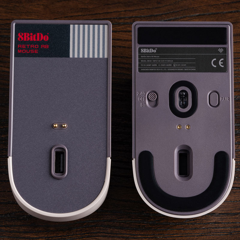 8BitDo Retro R8 Mouse - N Edition - Desktop Mouse Collection with Distinctive Styling