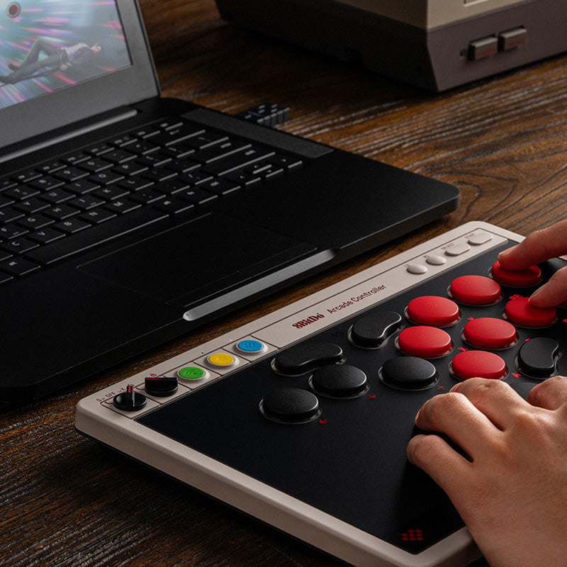 8BitDo Arcade Controller - Arcade Gaming Edition with Practical Controls