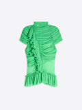 Silk Ruffled Top