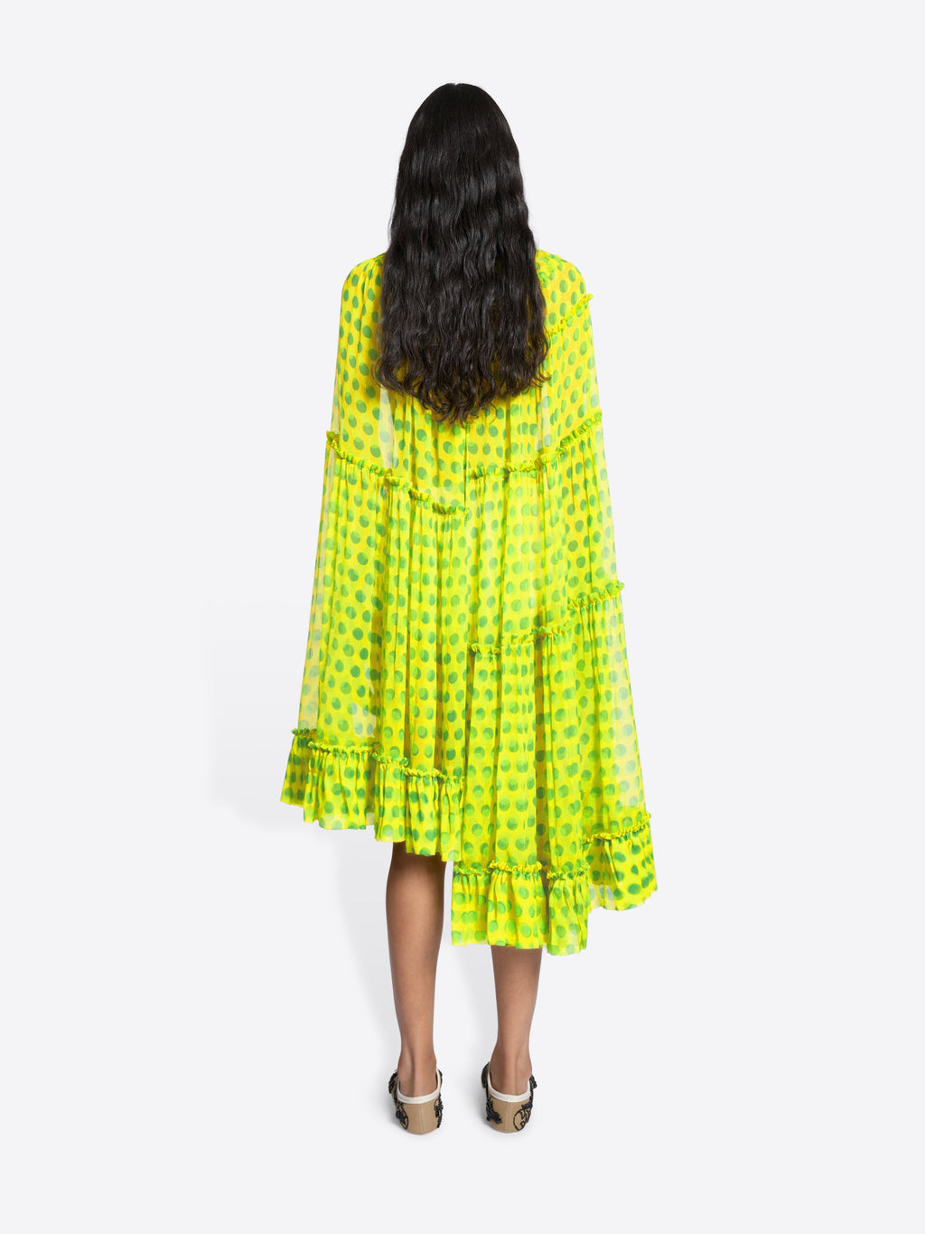 Silk Cape Dress