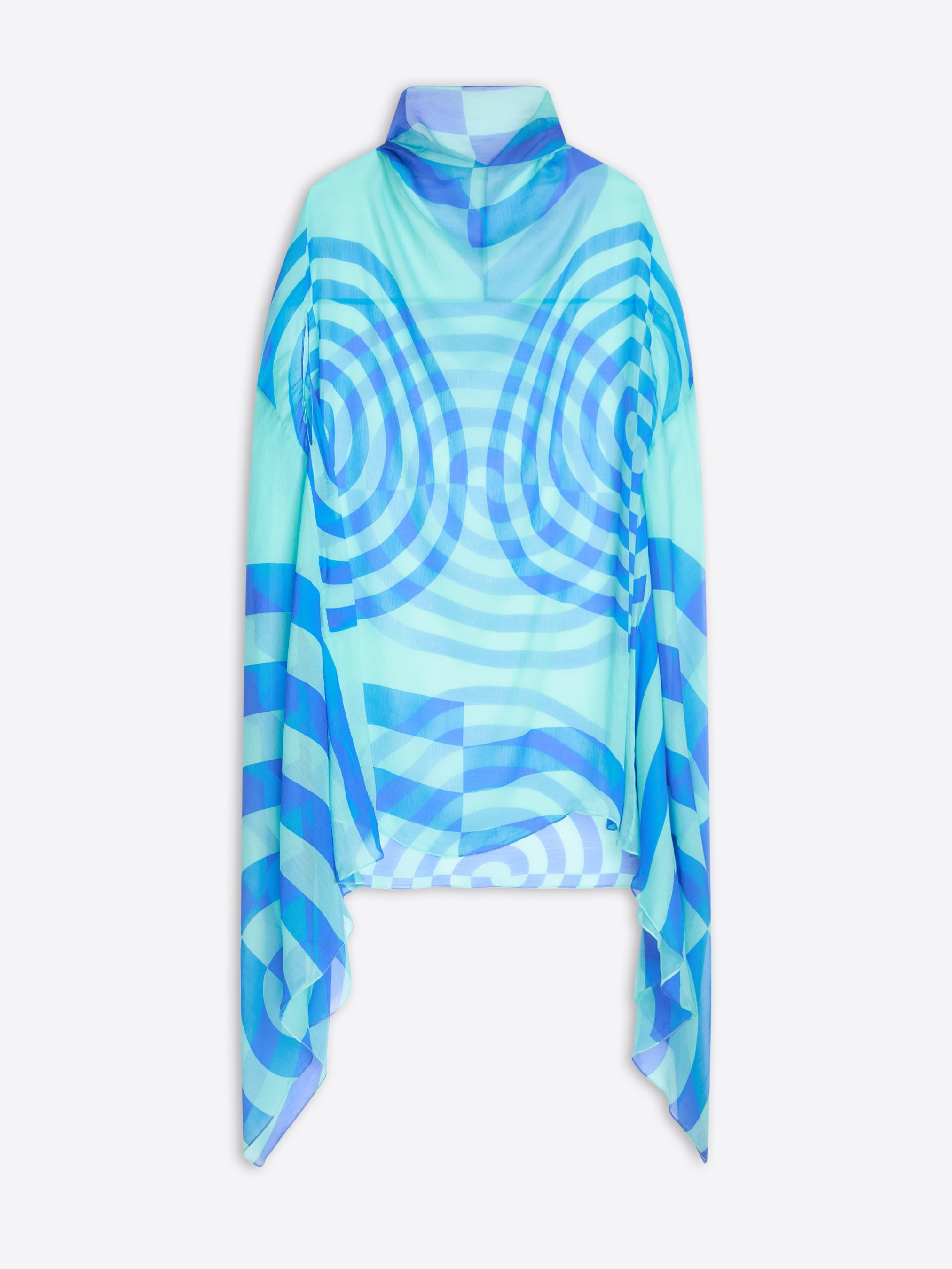 Silk Cape Dress