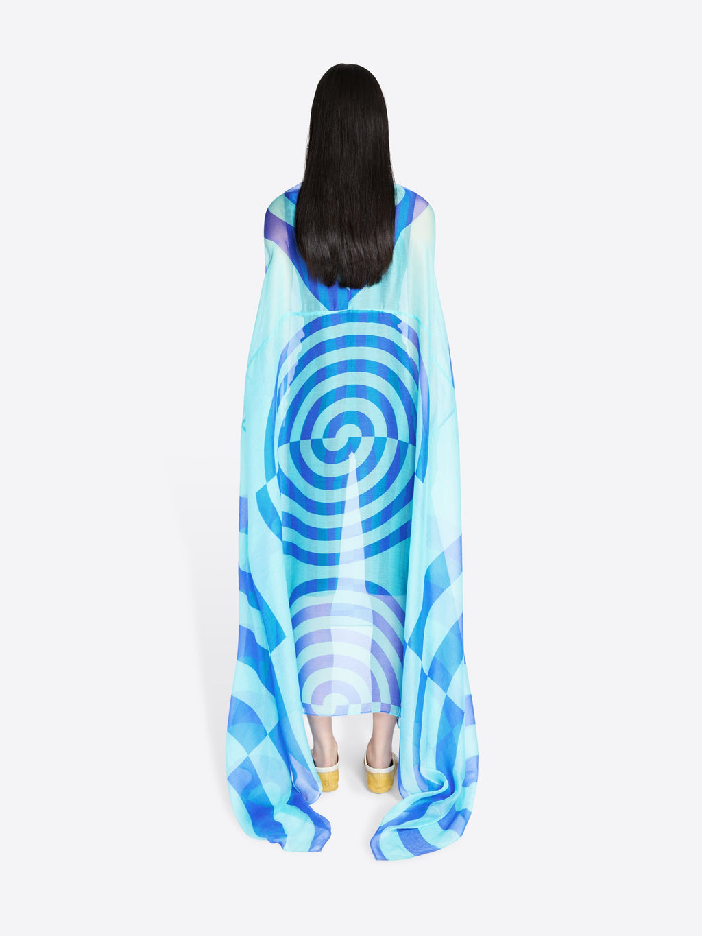 Silk Cape Dress