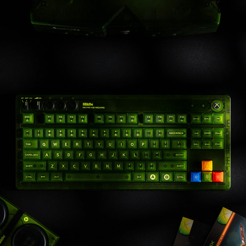 8BitDo Retro 87 Mechanical Keyboard - Xbox Edition - Mechanical Keyboard Design for Modern Setups