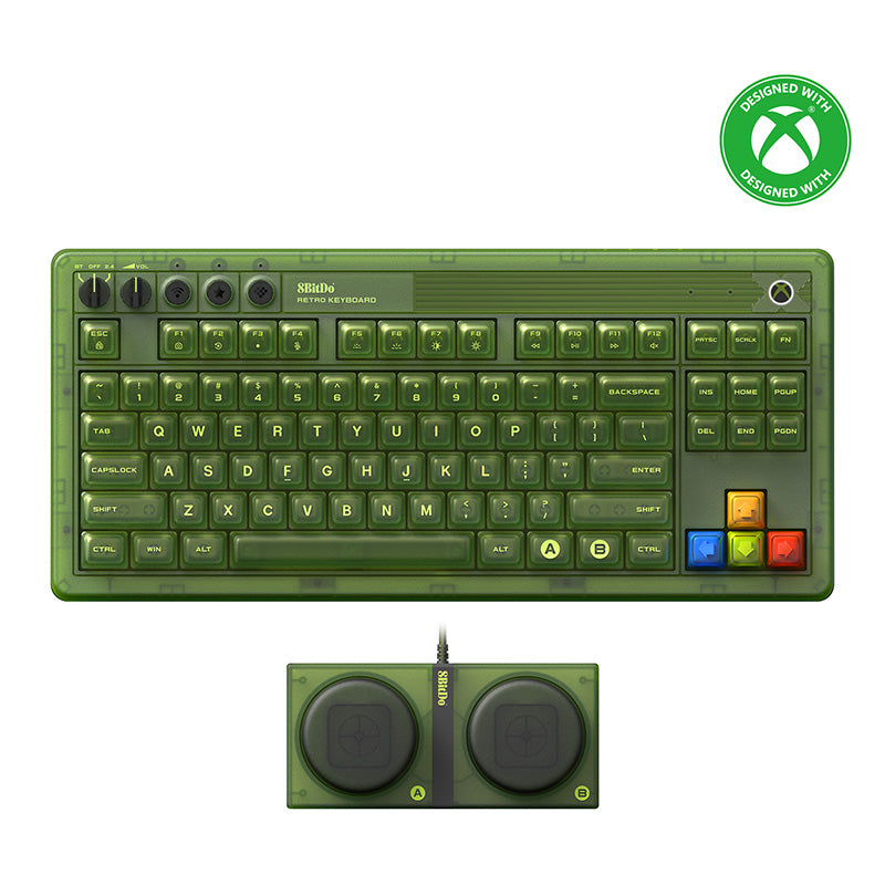 8BitDo Retro 87 Mechanical Keyboard - Xbox Edition - Mechanical Keyboard Design for Modern Setups
