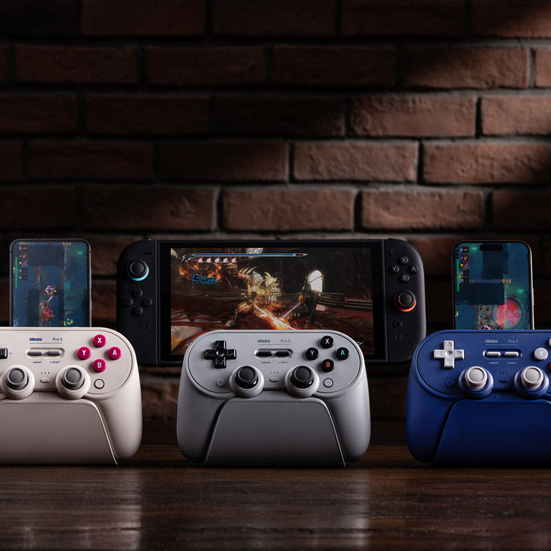 8BitDo Pro 3 Bluetooth Gamepad - Gamepad for Modern and Retro Gaming Setups