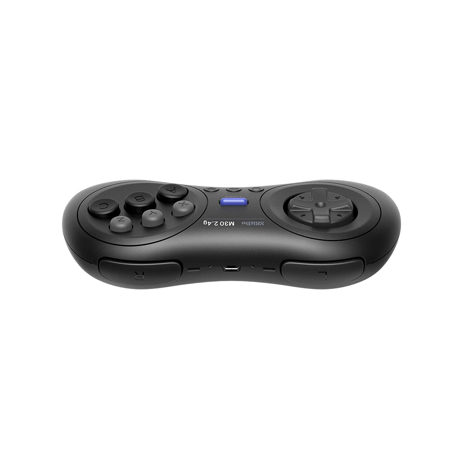 8BitDo M30 2.4G Controller for Sega Genesis & Mega Drive - Gamepad for Modern and Retro Gaming Setups
