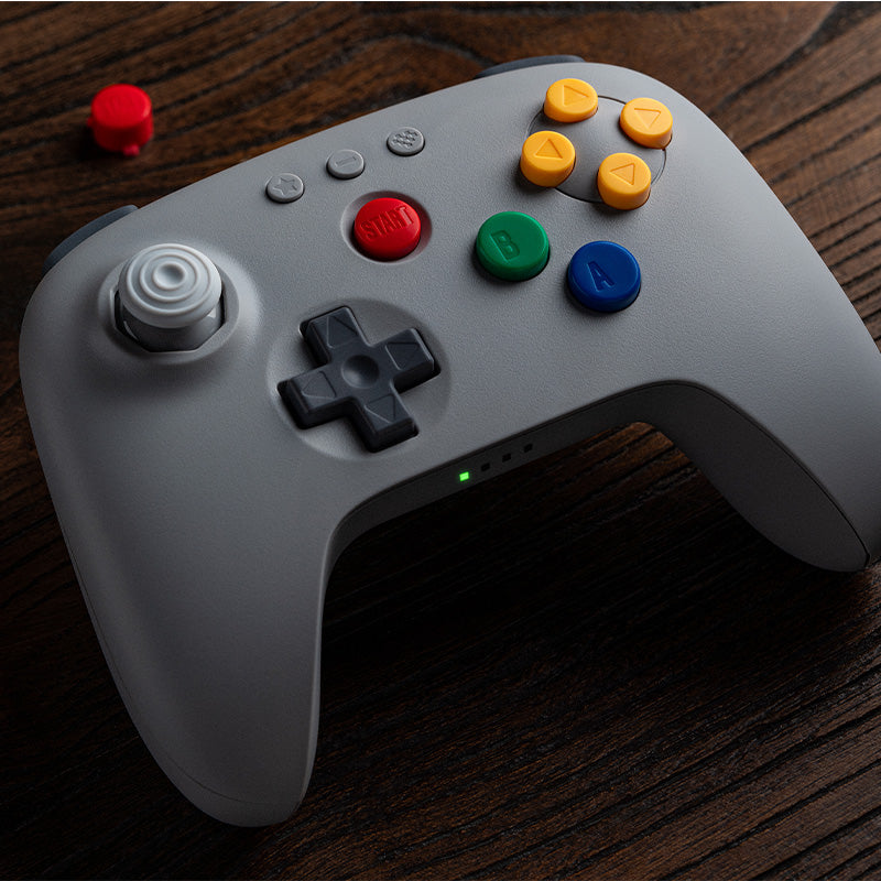 8BitDo 64 Bluetooth Controller for Analogue 3D - Gamepad for Modern and Retro Gaming Setups