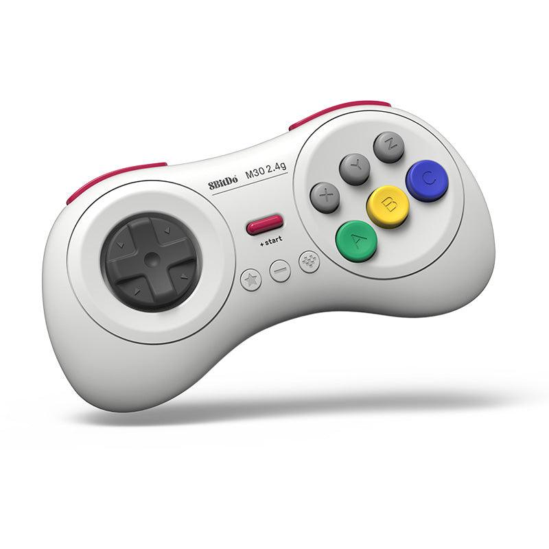 8BitDo M30 2.4G Controller for Sega Genesis Mini & Mega Drive Mini - Gamepad for Modern and Retro Gaming Setups