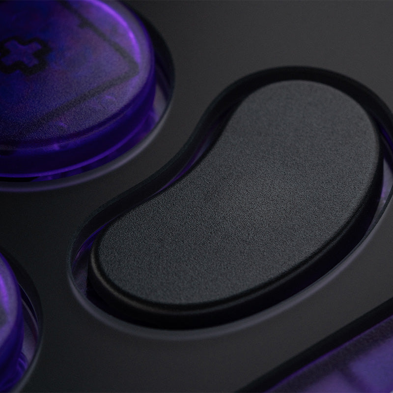 8BitDo Arcade Controller - Transparent Purple Signature Edition - Arcade Gaming Edition with Practical Controls