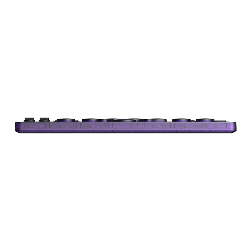 8BitDo Arcade Controller - Transparent Purple Signature Edition - Arcade Gaming Edition with Practical Controls
