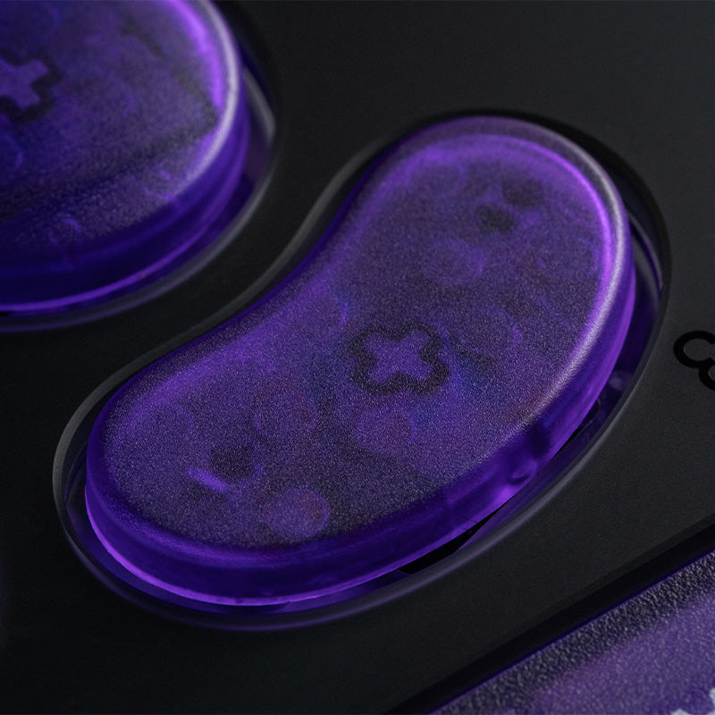 8BitDo Arcade Controller - Transparent Purple Signature Edition - Arcade Gaming Edition with Practical Controls