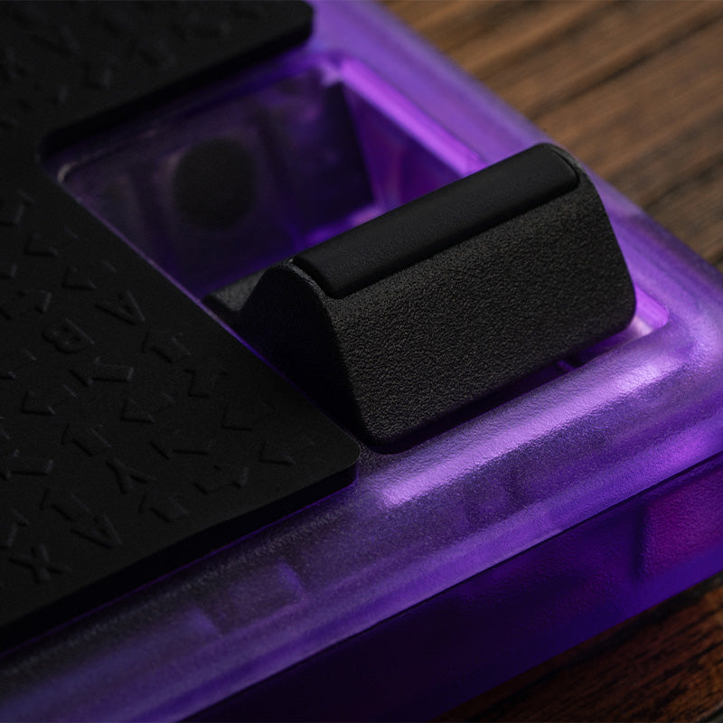8BitDo Arcade Controller - Transparent Purple Signature Edition - Arcade Gaming Edition with Practical Controls
