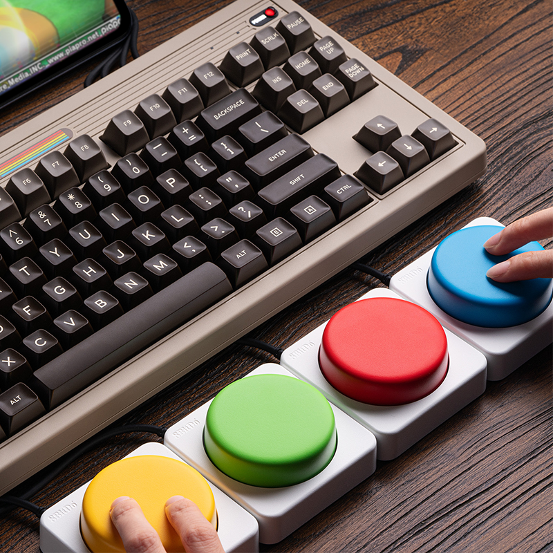 8BitDo Keyboard Extensions - Super Buttons Super ABXY Super Stick - Desktop Input Accessory for 8BitDo Keyboards