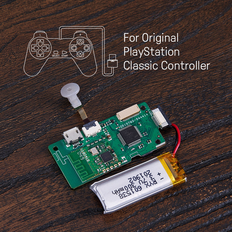 8BitDo Mod Kit for Original PlayStation Classic Controller - Upgrade Kit Collection for Classic Controller Projects